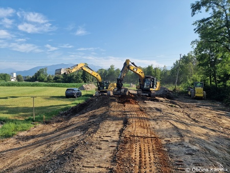 Izgradnja protipoplavnega nasipa Šmarca–Nožice, t.i. etapa 1 (3)